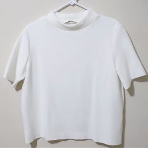 Zara Soft Touch Mock Neck Top